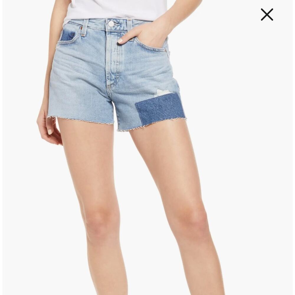 NWT Adriano Goldschmied Alexxis High Waist Wedgie Cutoff Denim Shorts Size 31